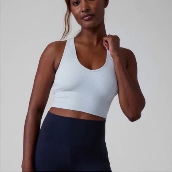 Athleta Aurora Cropped Ribbed Tank - Picture 1 of 4